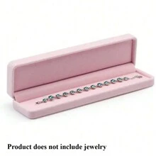 1 pièce Boîte de rangement pour bijoux en velours, organisateur de bijoux rose, convient pour la maison, peut ranger les colliers, bracelets, bracelets joncs, bagues, boucles d'oreilles et autres bijoux, emballage cadeau idéal pour la Saint-Valentin, la Fête des Mères, la Fête des Pères, Noël, anniversaire, Thanksgiving et autres fêtes - Multicolore - Voir 12