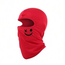 1pc Kids Cartoon Print Pullover Cap, Outdoor Sun Protection Face Mask, Breathable Dust-Proof Headwear, Sports Headband For Older Children