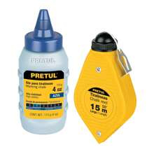 Tiralineas plastico 15 m (50 ft) con gis pretul 28574 - A - Ver 1