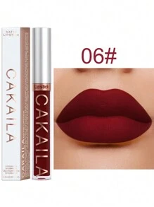 啞光唇彩,1入組絲絨防水持久穿戴高度色素沉著不粘杯子液體口紅 - 復古 - 查看 1