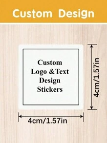 60-1000pcs Customized Waterproof Stickers, Personalized Stickers, Logo Stickers, Business Stickers, Labels, Postage Labels, Order Stickers, Wedding Stickers, Party Stickers, Birthday Stickers, Halloween Stickers, Christmas Stickers, Independence Day Stickers, Thanksgiving Stickers, Waterproof, Sealable, Strong Adhesive, Suitable For Wedding, Housewarming, School, Home, Kitchen - Multicolor - View 4