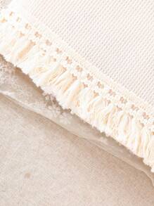 Young Girl Sleeveless Dress, Summer Dress With Sling Bag And Fringe Decor, Soft Fabric, Comfortable Material, Fit For Age 4-7 Years Old