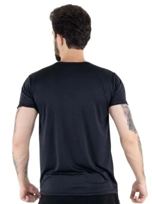 Kit 5 Men's Dry Fit T-Shirt Short Sleeve Drifit Gym Running CrossFit Fitness Plain Premium Polyester - 彩色 - 查看 6