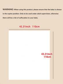 1pc Sweet Ruffle Muslin Swaddle Blanket, Soft Baby Hooded Towel, Stroller Cover Blanket, Sweet Gift For Every Girl, Suitable For Home And Travel, Valentine's Day Love - Beige - View 2