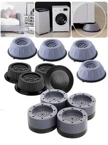 4入組通用防滑防震抗振多功能固定的底座適用於冰箱,洗衣機