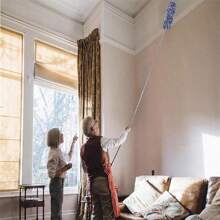 Microfiber Duster For Cleaning With Washable Retractable Extension Cable 2.8m Dust Cleaning - Grey - View 6