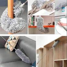 Microfiber Duster For Cleaning With Washable Retractable Extension Cable 2.8m Dust Cleaning - Grey - View 8