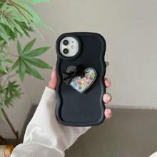 1 Pc Cute Wave Candy-Shaped Phone Case With Smooth Oily Texture, Fruit Liquid Sand Stickers, Compatible With IPhone 11/12/13/14/15/16, Compatible With Redmi Note 11 4G, Compatible With Galaxy A55, Compatible With Infinix Note 30, Compatible With Moto E30, Anti-Drop And Scratch-Resistant,International Version, Not The Domestic Version - Purple - View 10
