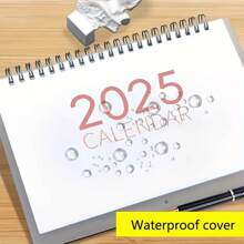 2025 Calendar Desktop Planner, With Large Grid Memo, Day View, Waterproof Cover, Office Supplies, Personal Organizer - A Great Gift Choice! Gifts Birthday Graduation