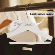 [Customization] 1 Piece Personalized Bridal Party Hanger - Wedding Hanger - Wooden Carved Hanger - Bridal Hanger - Wedding Attendant Name Accessories ,Anti-Mold Stylish,Adorable,Colorful Custom,Personalized,Unique Ideal Gifts For Her Friends,Son,Daughter,School Students,Workers,Kids School,Home,Office,Multi-Functional, Ornamental,Reusable,Exquisite,Stylish,High-Quality,Colorful,Modern,Custom,Personalized,Unique,Ideal Gifts For Him,Ideal Gifts For Her,Boyfriend,Dad,Girlfriend,Mom,Family,Friends,Tea Room,Home,Garden,Office,For Anniversaries,For Valentine's Day,For Mother's Day,For Birthdays,For Father's Day,For Graduation,For Weddings,For Housewarming,Slow Summer Living,Customized Hangers & Racks,Vacay Vibes