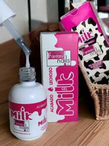 Gel MILK ACABADO LECHOSO para aplicación de uñas 15 ML Fantasy Nails, gelish para uñas efecto milk - Blanco - Ver 1