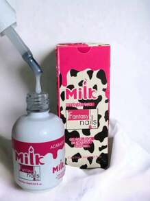 Gel MILK ACABADO LECHOSO para aplicación de uñas 15 ML Fantasy Nails, gelish para uñas efecto milk - Blanco - Ver 3