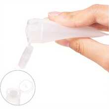 30 Stück mattierte PE-Kunststoff-Nachfüllbare Quetschtuben, PP-Kunststoff-Schraubverschluss-Behälter für Kosmetika, Lotionen, Shampoo, reisegrößen 20 ml (0,68 Fl.Oz) Fassungsvermögen, 8,2 x 3,9 x 2,4 cm, tragbare Aufbewahrungszubehör