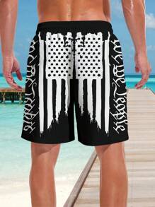 Men's 3D Hawaiian Beach Shorts For Summer - Multicolor - View 4