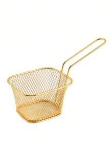 1 件/4 件不锈钢迷你方形炸篮、可重复使用的支架、炸薯条架、炸薯条篮、小吃篮、迷你炸薯条篮、厨房小工具、食品卡车、适用于炸薯条和小吃、美式风格、食品服务设备、鸡翅油炸食品、厨房和餐厅派对烧烤餐具架，非常适合各种家庭聚会、派对和其他场景中的各种油炸产品。 - 彩色 - 查看 23