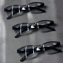 nuevas set 3 piezas de lente de sol con aumento para hombres y mujeres - Gris Oscuro - Ver 2