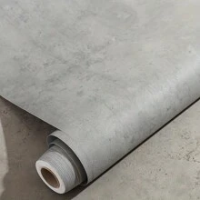 1 Roll Thick Light Gray Cement Self-Adhesive Wallpaper, Self-Adhesive Detachable PVC Wallpaper, Waterproof And Moisture-Proof, Easy To Stick, Suitable For Living Room, Kitchen, Bedroom And Furniture Decoration,Renovation Stickers Peel Wall Panels,Wall Paper, Wallpapers,Spring Decoration Items Refresh Your Home,Rama Decoration Stickers Gifts Birthday Graduation