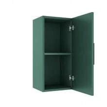 JOVI 14" Wall-Mounted Floating Bathroom Vanity Side Cabinet With A Door And A Shelf, (Suitable For JODI Bathroom Vanity), Green - Green - View 3