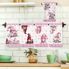 5 Packs Christmas Towels Are Soft, Comfortable, And Cartoon Christmas Patterns Have Good Water Absorption