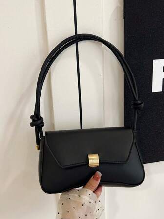 极简主义腋下包，全数学时尚腋下包，女士时尚翻盖单肩包