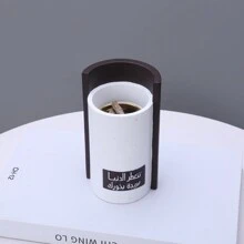 Đèn đốt hương liệu bằng nhựa vân gỗ thời trang sáng tạo, giá đỡ hương trang trí nhà cửa - màu đen - Xem 11