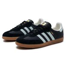 Adidas Originals Giày thể thao nữ SAMBA OG W cổ thấp, thoáng khí, giảm sốc. - Carbon đen/xanh/hồng trắng - Xem 3