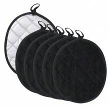 4 Stücke/Set hitzebeständige Matte, ovale Form, Kochküchen Untersetzer Set, geeignet für Kochen, Backen, Camping, Größe 23,5*18 cm, maschinenwaschbar, geeignet für Küche, Esszimmer, Camping