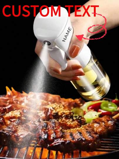 500ml Customized Plastic Oil Sprayer Bottle, Glass Pump Sprayer Bottle, Kitchen Oil Dispenser For Air Fryer & Household Use