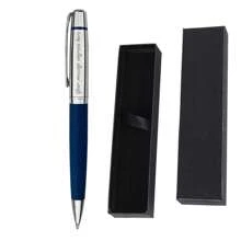 Customized Engraved Silver Color Gift Roller Ball Pen Ballpoint Pen Set - With PU Leather, Metal Pen Gift Box Luxury Pen Smooth Writing Pen, Nice Gift For Office, Friends, Colleagues, School Back To School - 3052# - View 7