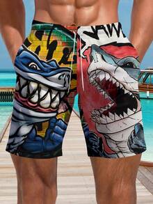 Quần short đi biển in 3D Hawaii cho nam, mùa hè - Nhiều màu - Xem 1