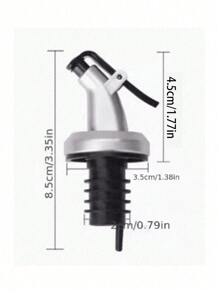 1pc 150ml/250ml/500ml Household Glass Oil Bottle/Olive Oil Soy Sauce Vinegar Dispenser/Kitchen Seasonings Storage Bottle Storage Container Oil Dispenser, Suitable For Cooking, Baking, Salad, Barbecue, Gold Cap Glass Oil Bottle, Silver Cap Oil Bottle, Kitchen Supplies, Kitchen Gadgets