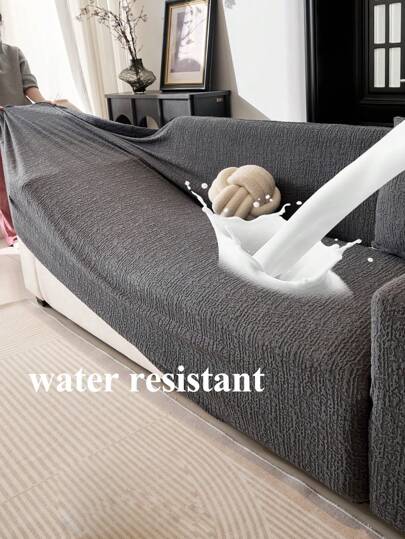 1 件弹力加厚沙发套，全包防滑沙发保护套，防水，防猫抓，适用于卧室、办公室、客厅 L 形和 1-4 座沙发套装