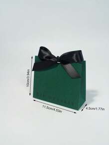 5/10 sztuk, Eid Al Adha Mubarak Wyrafinowane Mini Pudełka Prezentowe W Klasycznej Czerni, Głębokiej Zieleni I Czystej Bieli Z Eleganckimi Satynowymi Wstążkami, Czysta Biel Z Pięknymi Złotymi Gwiazdami I Półksiężycami Rozmiar: 11,5 X 10 X 4,5 cm Małe Pudełko Do Pakowania Prezentów Premium, Elegancki Złoty Wzór Foliowy - Idealny Rozmiar Na Prezenty Cukierki, Czekoladki I Małe Dowody Wdzięczności