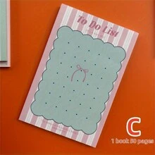 50-Pack Non-Stick Notepads, Candy-Colored To-Do List, Shopping List, Weekly Planner, Rectangular Sticky Note Pads For Office, Home, And School Use