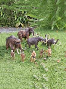1 pezzo Modello di animale selvatico di simulazione per adulti, mammut, creatura preistorica, decorazione statica da regalo