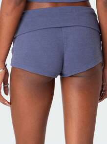 Women's Y2K Pajama Shorts Solid Color/Stripe Low Waist Slim Comfy Sleep Shorts Summer Casual Pajama Bottoms