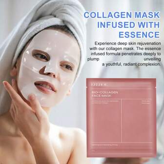 胶原蛋白面膜：深层滋养和持久保湿 - 保湿、缩小毛孔、紧致肌肤 - 适合所有肤质 - 不含酒精