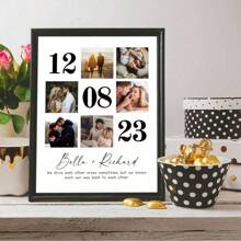 Custom Wedding Anniversary Gift Personalized Couple Family Photo Present Poster Room Home Hallway Decor Wall Painting No Frame Gift Ideas, Valentine's Day, Valentine's Day Decor Waterproof, Anti-Mold Stylish, Adorable, High-Quality Custom, Personalized, Unique Ideal Gifts For Her Boyfriend, Girlfriend, Dad, Mom, Family, Friends, Son, Daughter, School Students, Kids For Anniversaries, For Birthdays School, Office, Home Graduation,Home Refresh - Style 4 - View 7