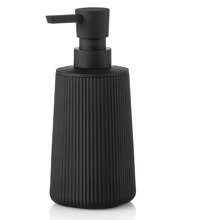 Small Soap Dispenser For Bathroom And Kitchen, Modern Farmhouse Striped Style Plastic Hand Soap Dish Soap Dispenser With Pump Matte Black - Various Colors - View 8