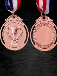 1 pezzo/3 pezzi/5 pezzi/10 pezzi Medaglie d'oro, d'argento e di bronzo, medaglie di premio per sport, maratone, scuole, aziende, forniture scolastiche, ritorno a scuola