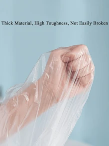 1pc Disposable Bathtub Liner, Portable Extra Large Thick Plastic Bathtub Liner Bag, Individually Packaged, Disposable Bathtub Covers, Suitable For Salons, Spas, Homes And Hotel Bathtubs, Shower Plastic Film Bathtubs, Travel Accessories - Clear - View 7