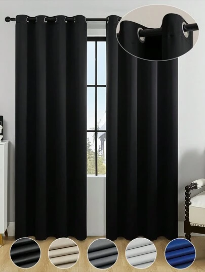 2 Paños Cortinas Blackout 2.30 X 3 M Habitación Sala de Cortinas para recamara Ventonas de negroconPaneles Draperie de de 91 pulgadas de largoúnica cortinas blackout de doble capa, 1 paneles con aislamiento térmico, cortinas largas y cortinas, 2 burg, oscurecimiento de la habitación, cortinas grises con ojales para sala de estar, recámara, ventana, exquisita y con un excelente efecto de sombreado Antifrío, Decoración,Insonorización, aislamiento térmico Artículos para Ventanas Cortinas, Muy adecuado para dormitorios y salas de estar, dormitorio, sala de estar, oscurecimiento a rayas,decoración del hogar, cortinas de ventana con ojales degradados,Antifrío, Cortinas Opacas de Estrellas para Salón, Decoración,Insonorización, aislamiento térmico Artículos para Ventanas / Cortina,creando un ambiente romántico(39 x 52 pulgadas ,52 x 84 pulgadas ,52 x 63 pulgadas,59 x 90 pulgadas  negras, azules, grises, rosas, beige y otros colores sólidos)Diferentes tamaños para que elijas