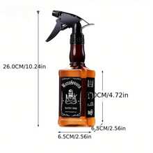 3 色复古 16.91 盎司/500 毫升发胶瓶威士忌油喷雾罐沙龙专业美发造型工具适合发型师 - 彩色 - 查看 3