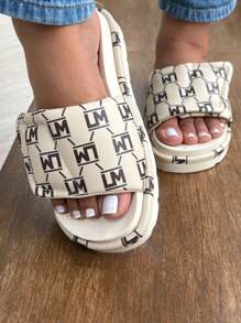 Women's Sandals With Adjustable Clasp - 米色 - 查看 1