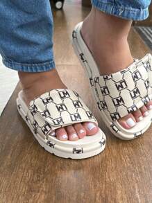 Women's Sandals With Adjustable Clasp - 米色 - 查看 3