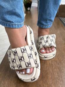 Women's Sandals With Adjustable Clasp - 米色 - 查看 2