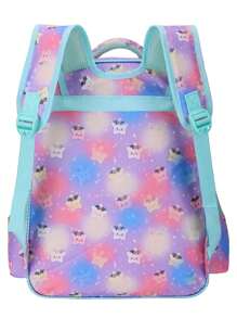 3D PU School Backpack 16 Inches Cute Cartoon Baby Girls School Backpack Set - 16A-4-1 - 查看 2