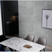 1 Roll Thick Light Gray Cement Self-Adhesive Wallpaper, Self-Adhesive Detachable PVC Wallpaper, Waterproof And Moisture-Proof, Easy To Stick, Suitable For Living Room, Kitchen, Bedroom And Furniture Decoration,Renovation Stickers Peel Wall Panels,Wall Paper, Wallpapers,Spring Decoration Items Refresh Your Home,Rama Decoration Stickers Gifts Birthday Graduation