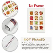 1 件复古吐司早餐海报、鳄梨吐司海报、现代吐司爱好者礼物、美食艺术印刷品、时尚厨房墙壁艺术、极简主义食物艺术印刷品、帆布墙壁艺术装饰壁画、家居装饰、海报艺术 - 彩色 - 查看 5