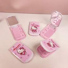 Sanrio Cartoon draagbare kam Yoki Flip Cover compacte spiegel Valentijns haarstylingtool